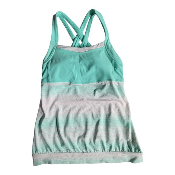 Athleta Stride Crunch And Punch Tank Top Mint Green Women's Size Small - Picture 2 of 15